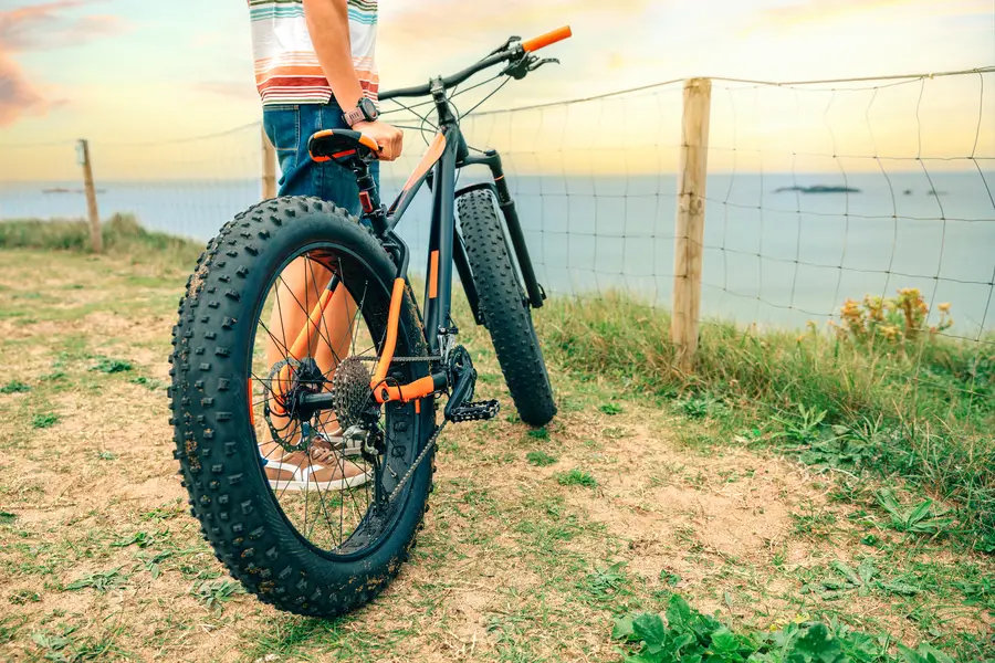 image fatbike falaise nature
